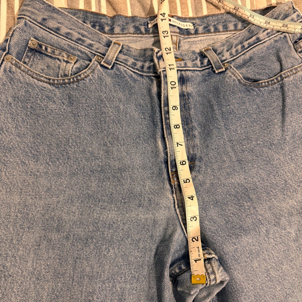 Vintage Tommy Hilfiger Women's Straight Leg Jeans - Mom Jeans - Picture 5 of 9